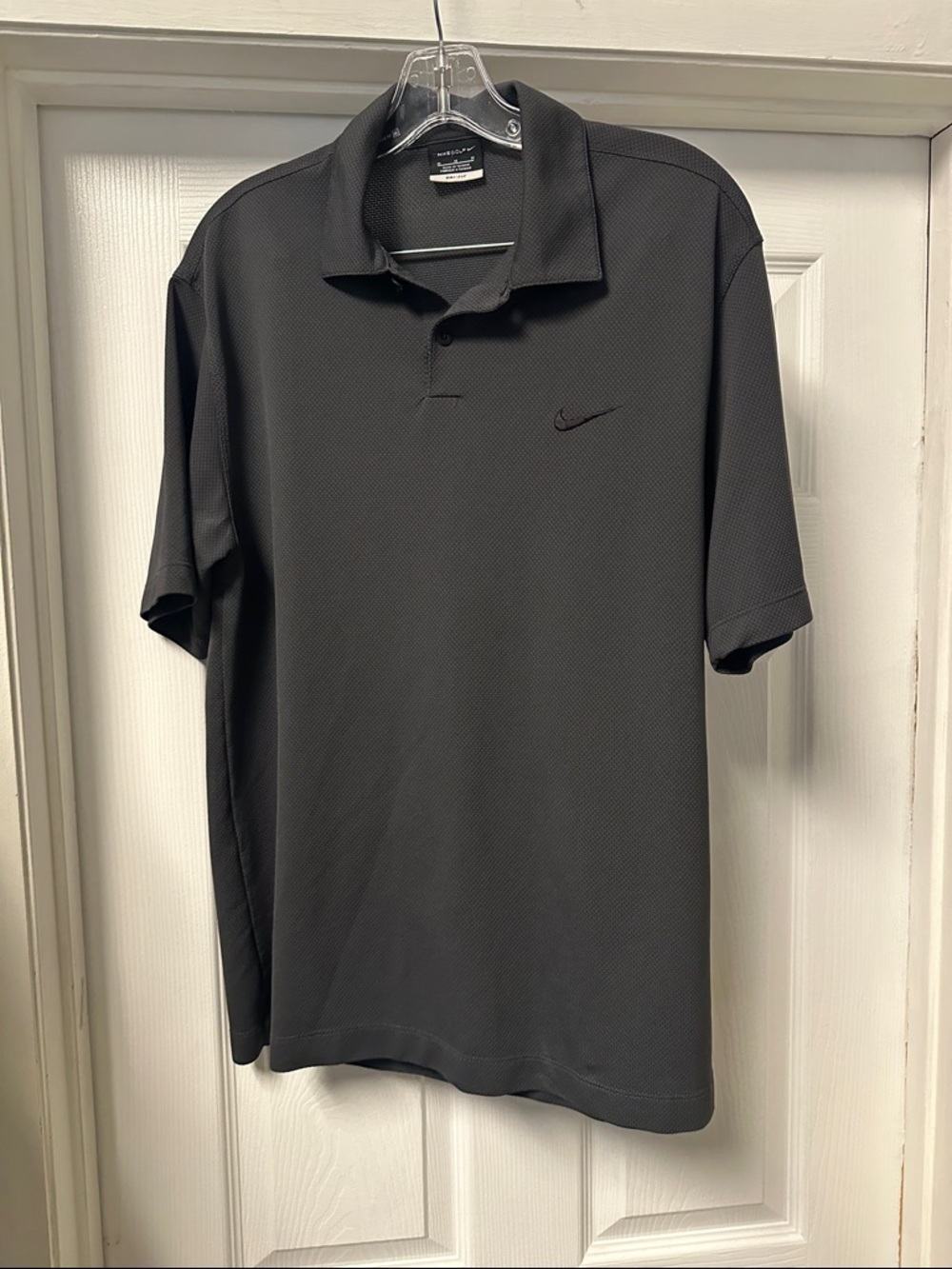 Nike Men’s Charcoal Black Short-Sleeve Polo